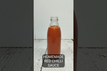 Homemade Red Chilli Sauce Recipe #shorts