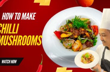 How to make dry chilli mushroom at home || chilli mushroom recipe restaurant style || chef Balbir