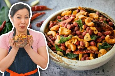 People Always Ask For This Recipe After Thailand Trip - Chili Lime Peanuts