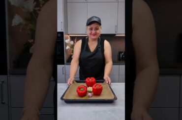 Crispy Potatoes + Roasted Pepper Dip = Magic #shorts