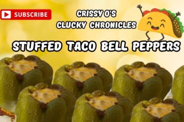 Stuffed Taco Bell Peppers & Floof Check-In! #fyp #bellpeppers #cookingvlog #adorablechicks #taco
