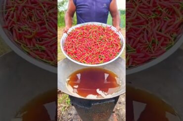 comment faire une recette de chili croustillant au poulet #cooking #chili #poulet #chicken #shorts