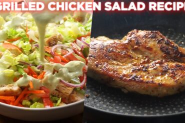 2 yummy grilled chicken salad recipes | With Homemade Ranch Dressing