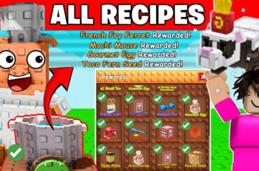 ALL RECIPES GUIDE GROW A GARDEN COOKING (CAKE,SUSHI,PIE,PIZZA,WAFFLE,ICE CREAM,DONUT,BURGER,HOT DOG)