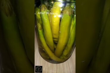 Green Chilli Pickle in Vinegar #Short