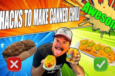 5 TIPS TO UPGRADE CANNED CHILI!  EASY CHILI-DOG RECIPE
