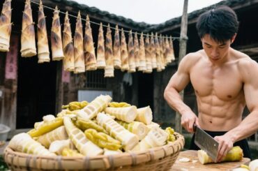 Summer's Zesty Essential: Crafting Crunchy Pickled Bamboo Shoots With Chili Punch!