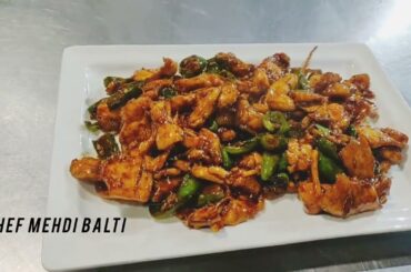 Chicken chilli dry recipe restaurant Stly!! By chef Mehdi #cooking
