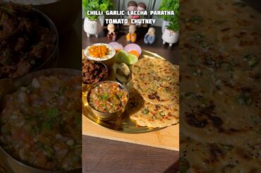 Butter Garlic Chilli Paratha #shorts #recipe #paratha #trending #viral #shortvideo #shortsfeed #food