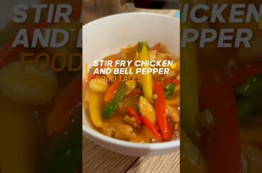 Stir Fry Chicken And Bell Pepper Recipe | Capsicum Chicken