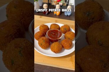 Trending recipe of crispy potato balls #shorts #recipe #potato #snacks #viral #shortsfeed #trending