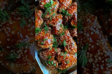 Easy & Delicious Baked Chicken Wings with Sweet Chili Sauce | #viral #youtubeshorts