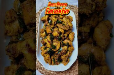 Pepper Fry Chicken Recipe|Chicken Fry Recipe|Chilli Chicken Fry Recipe #recipe #shorts