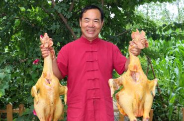 Crazy Spicy Chicken Recipe! 2 Roosters Fried with Way Too Much Chili! | Uncle Rural Gourmet