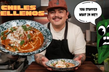 My Chiles Rellenos Recipe | Cheesy Stuffed Poblanos + Mama Z Tips