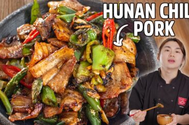 Smoky Hunan Pork Belly Stir Fry | Spicy Chili & Black Bean Recipe