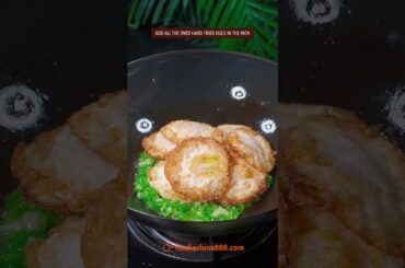 EASY FRIED EGGS WITH GREEN CHILI PEPPER RECIPE #recipe #cooking #chinesefood #eggrecipe #friedegg