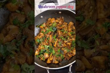 Spicy Mushroom Pepper Dry | Quick and Tasty Mushroom Recipe