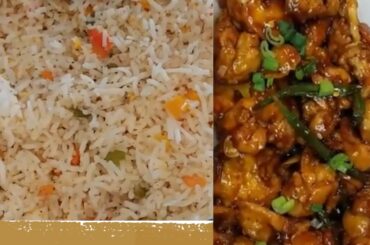 Simple and easy egg fried rice || Dry chili chicken recipe || Chinese cuisine recipes