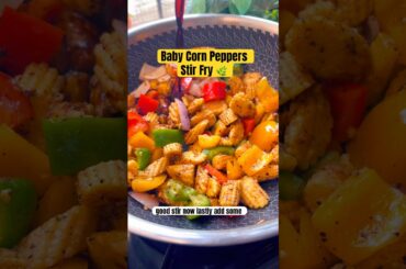 Healthier Baby Corn & Pepper Stir-Fry | Easy Chinese Starter #babycorn #stirfry #indochinese