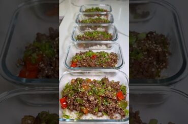 Beef and Pepper Rice Bowls