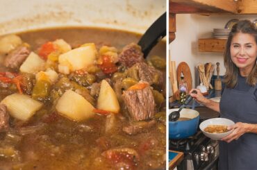 COOK WITH ME: GREEN CHILE STEW/Simple Recipe Made With Hatch Green Chile