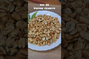Pepper Peanuts||30 days Easy Snacks Recipes #shorts #peanuts #snacks #cooking #bahuruchulu