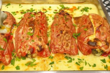 This pepper recipe is so delicious that I can cook it almost every day! Top 2 recipes!