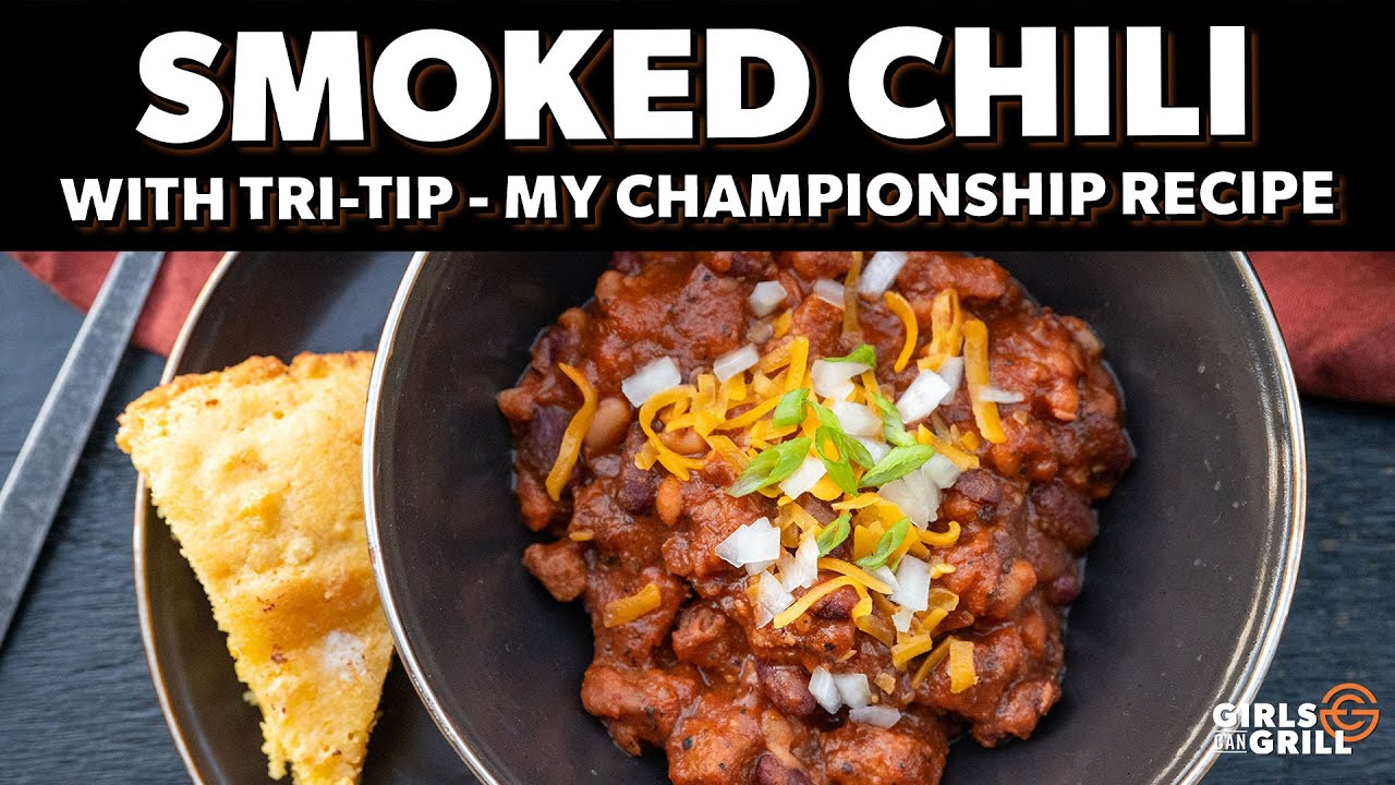 Smoked Chili with Tri Tip - Award Winning Recipe! - Chili Chili