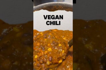 My Healthy Vegan Chili Recipe | In Just One Minute!