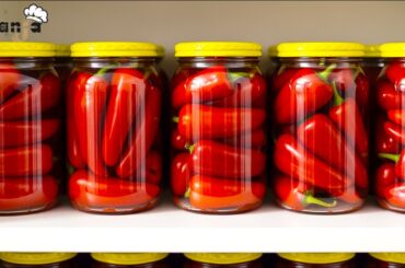 prepare food supplies for the winter! fresh peppers in a jar do not spoil for years!
