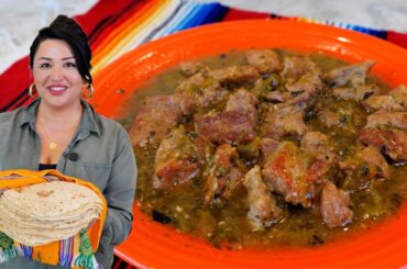SUPER EASY!! CHILE VERDE STEW RECIPE in a Pressure cooker