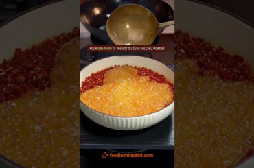HOW TO MAKE CHINESE CHILI OIL LIKE A PRO? #recipe #cooking #chinesefood #chilioil #chilisauce