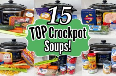 15 BEST CROCKPOT SOUPS | Easy & Tasty Slow Cooker Recipes for Cozy Family Dinners | Julia Pacheco
