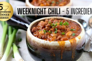 5 INGREDIENT CHILI | You won't believe how easy it is!