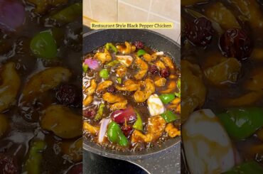 Black Pepper Chicken #shorts #trending #chinese #recipe #food #cooking
