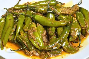 Dahi Wali Hari Mirch Fry Recipe | Chatpati Fry Mirch Recipe | Mirchi Ka Salan