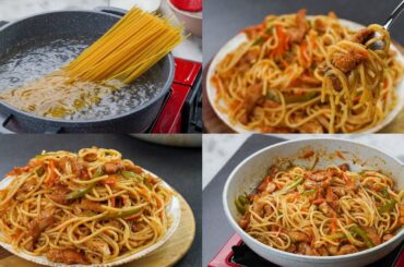 Chilli Chicken Chowmein Recipe | Street Style Chicken Chow Mein | Cafe Style Chicken Chowmein