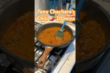 Fabulous Chili in 20 Minutes | Tony Chacheres #chili #chilirecipe #simplerecipe