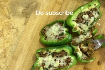 Italian Stuffed Bell Peppers with Beef & Rice | Easy Dinner Recipe