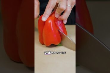 The RIGHT Way To Cut A Bell Pepper