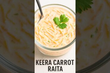 Keera carrot raita recipe