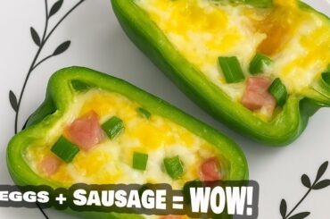 The BEST Pepper Snack with Egg & Sausage | Easy 5-Minute Recipe!