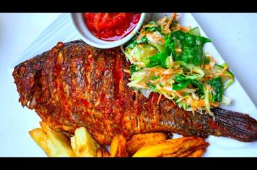 HOW TO MAKE GRILLED TILAPIA FISH IN 15 MINUTES / PEPPER SAUCE RECIPE