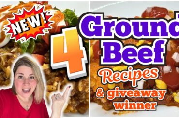 4 IRRESISTIBLE FALL GROUND BEEF RECIPES that will BLOW YOUR MIND!| Giveaway Winner Announcement!