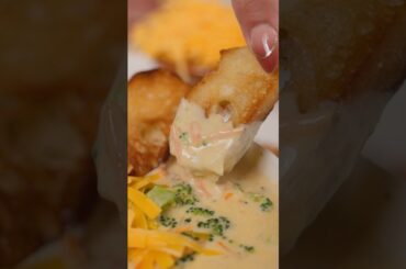 Easy Broccoli Cheddar Soup Recipe #shorts