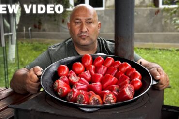 Prepare Dolma from RED PEPPER, it’s very tasty!