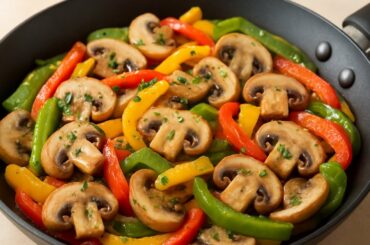 4 Easy Mushroom Recipes | Creamy, Potato & Bell Pepper | ASMR Cooking No Talking.