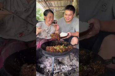 Chinese Girl Cooks Super Spicy Black Egg Dish | #youtubeshorts #shortvideo #youtube #video #shorts