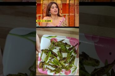 Janhvi Kapoor favourite green chilli recipe | Kapil Sharma comedy show | #shorts #janvikapoor #food